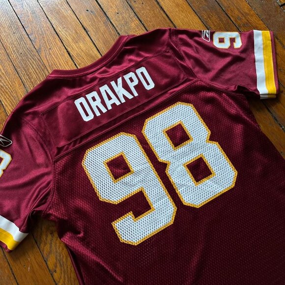 Vintage Y2K NFL On Field Washington Brian Orakpo 98 Football Jersey Women Medium - Picture 8 of 8